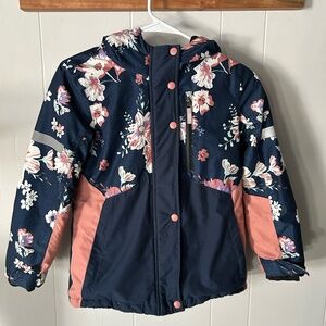 Kids SwissTech Ski/Winter Coat - Floral Print